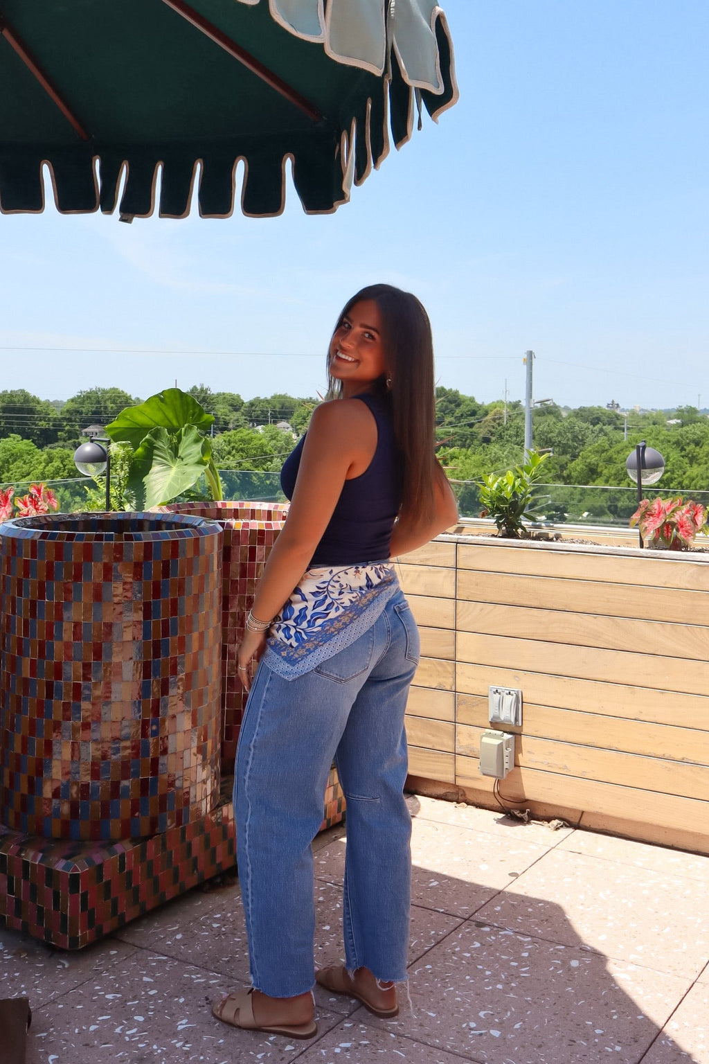 Daisy Denim Barrel Jeans
