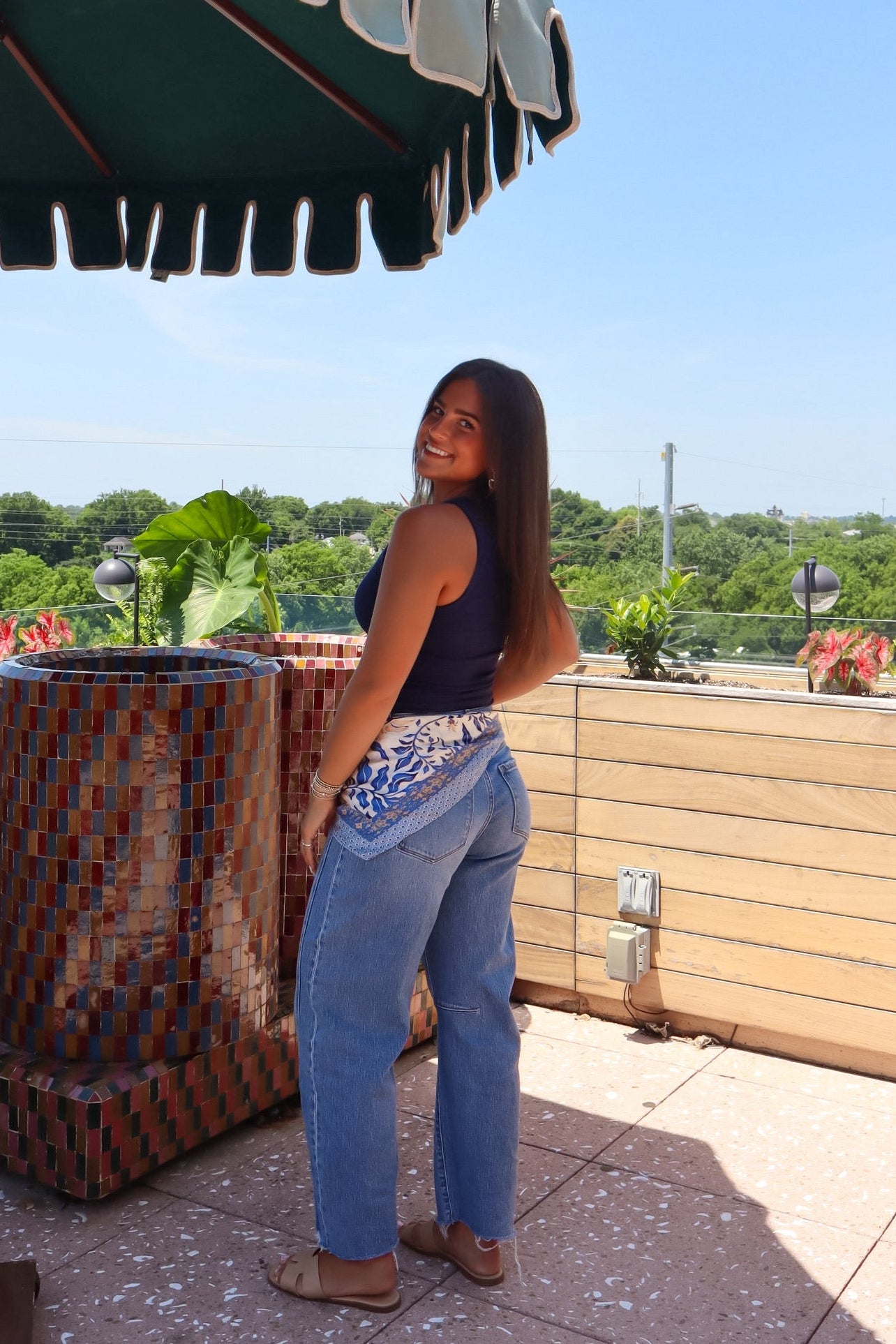 Daisy Denim Barrel Jeans