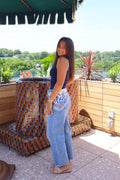 Daisy Denim Barrel Jeans