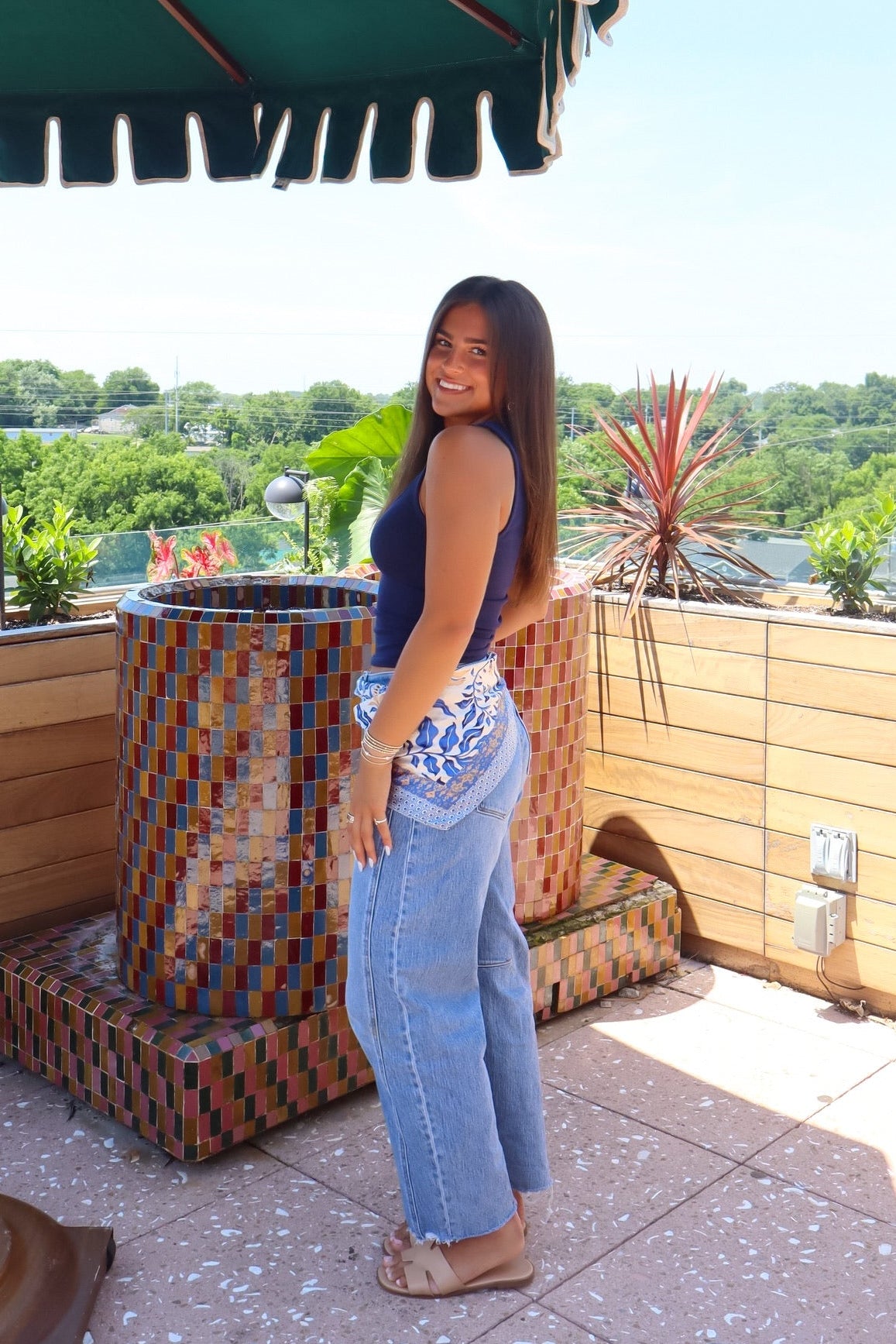 Daisy Denim Barrel Jeans