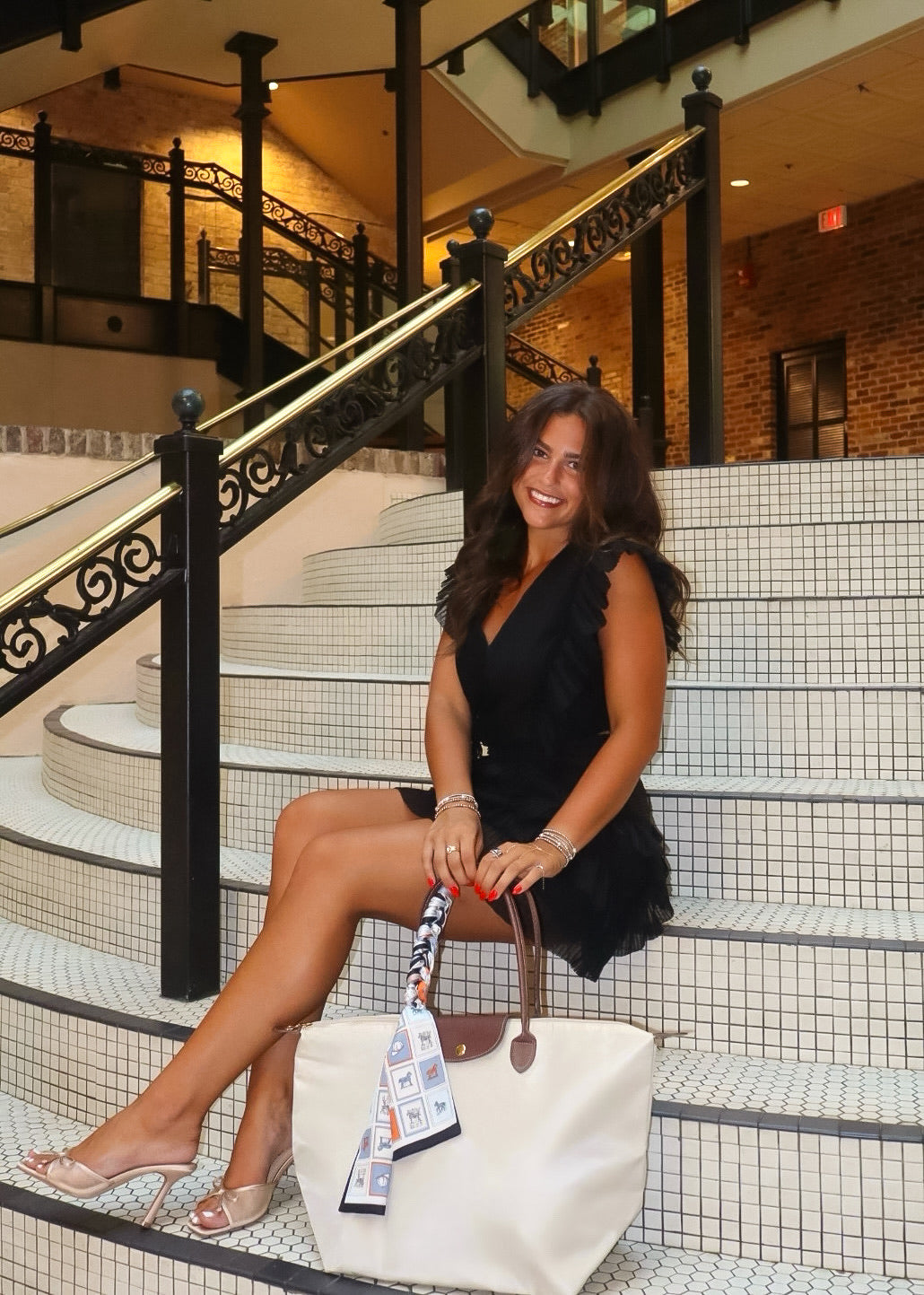 The Belle Tote - Cream