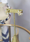 Hazel - Pearl Cluster Earrings