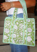 Mini Quilted Bag - Green