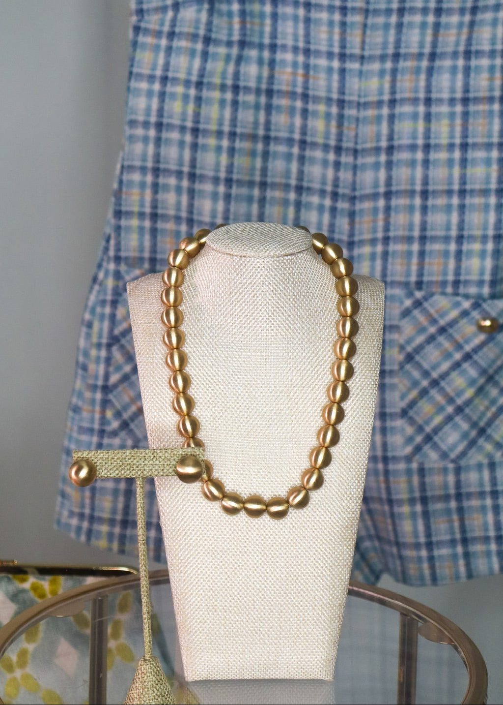 Brinley - Brushed Gold Earrings