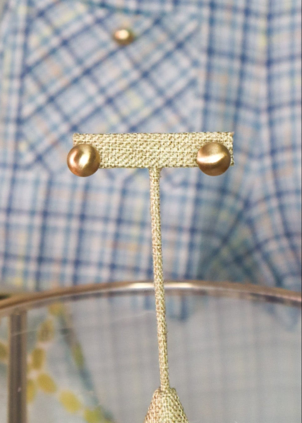 Brinley - Brushed Gold Earrings