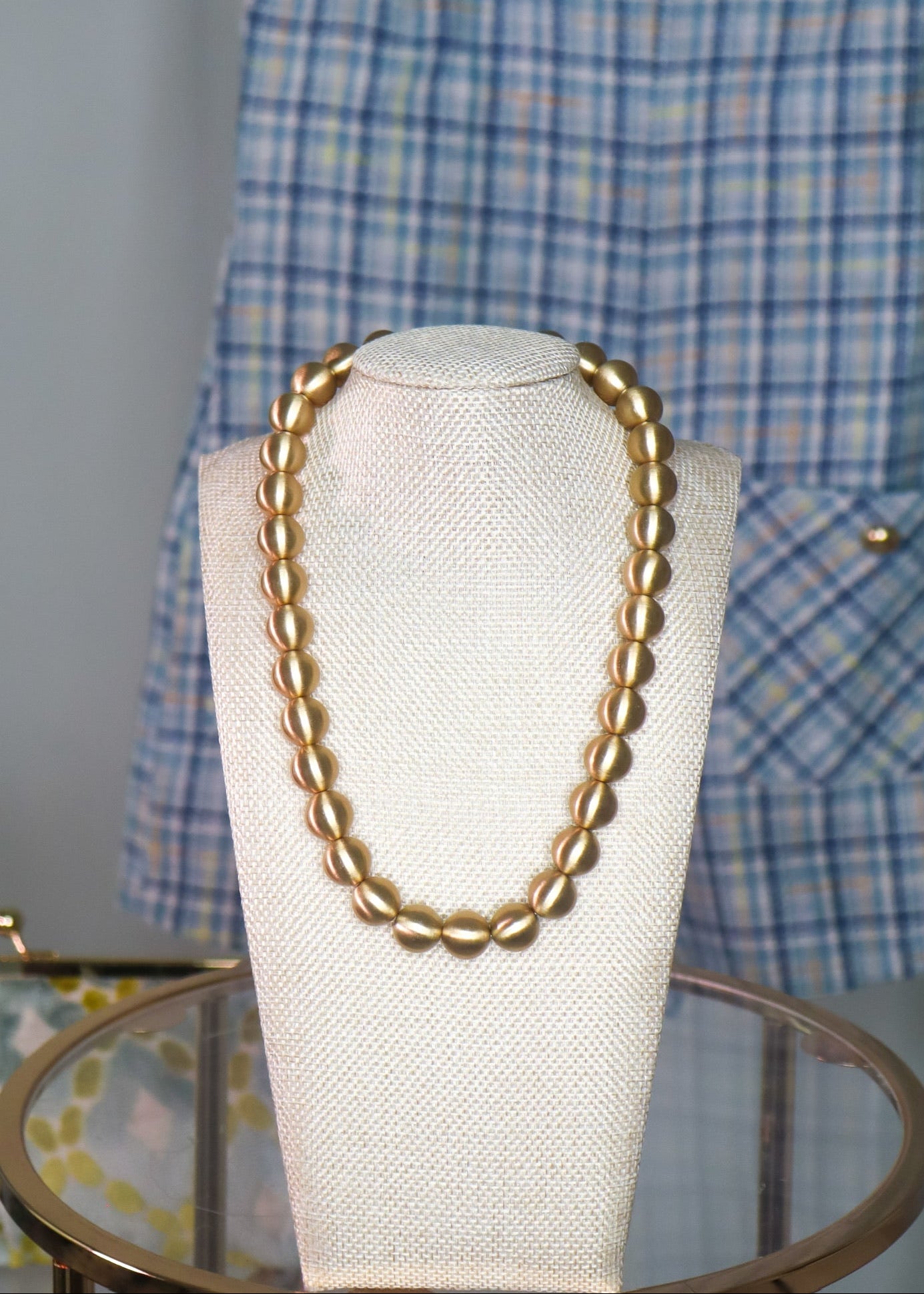 Brit - Brushed Gold Necklace