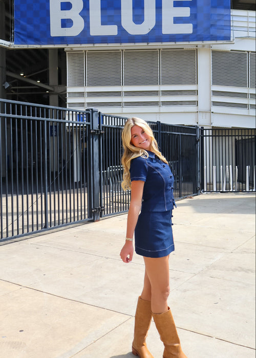 Cameron Denim Skirt Set