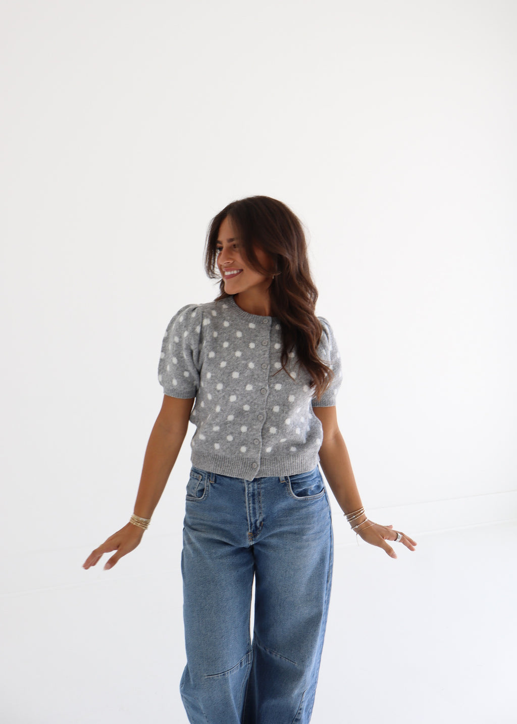 Paisley - Polka Dot Cardigan