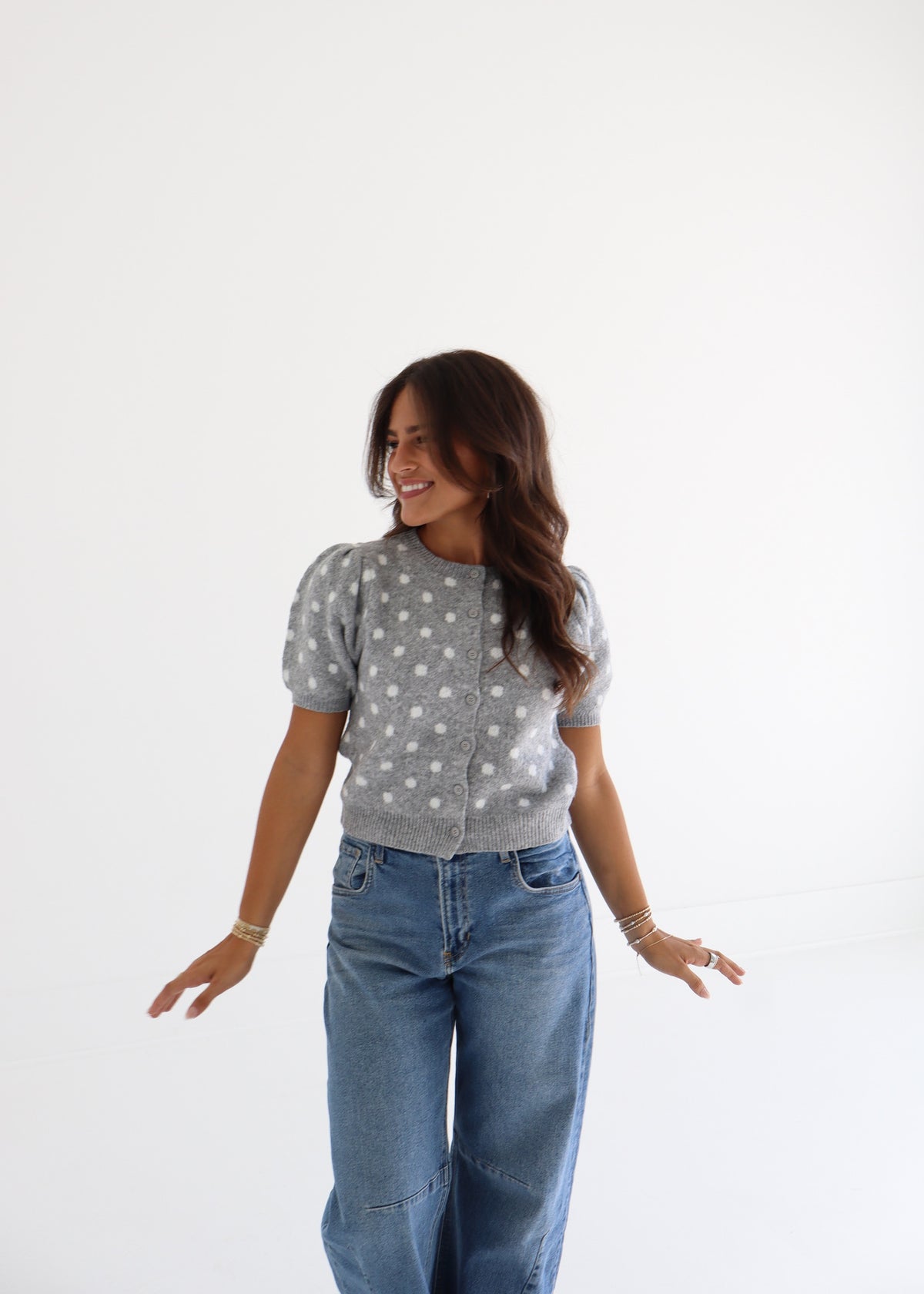 Paisley - Polka Dot Cardigan