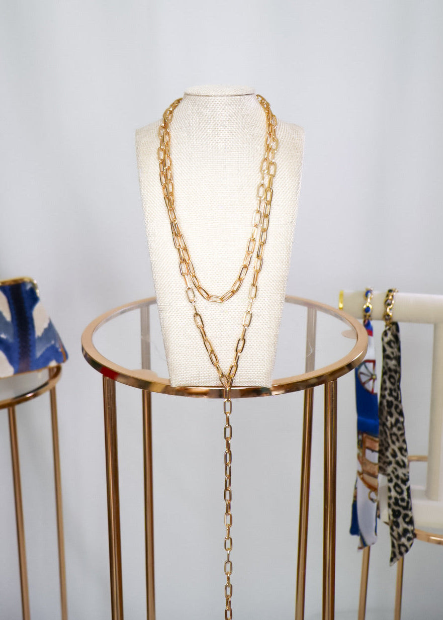 Indy - Linked Chain Y Necklace