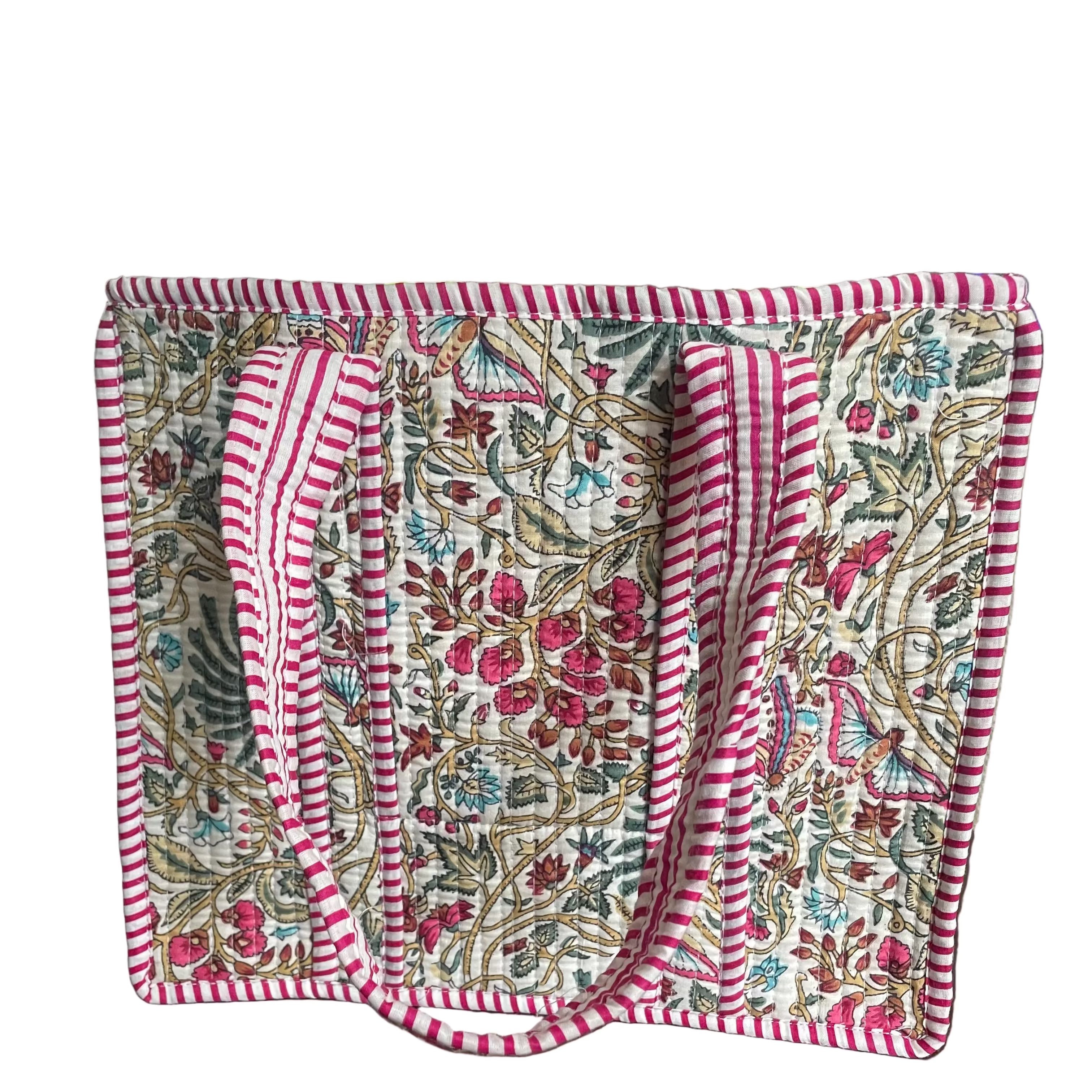 Mini Quilted Bag - Bright Pink/Multi