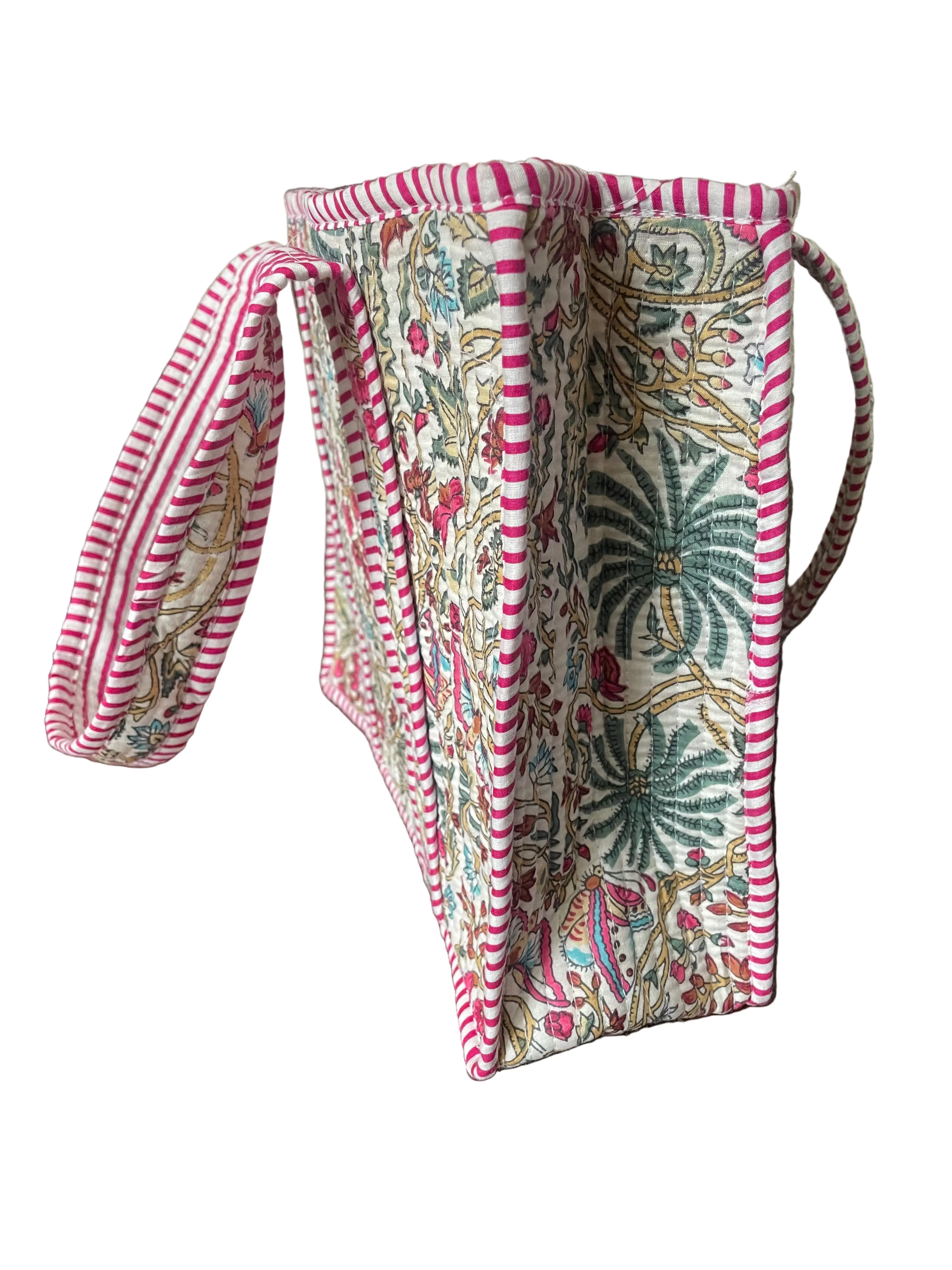 Mini Quilted Bag - Bright Pink/Multi