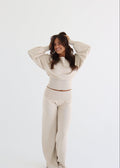 Sonya - Sweater Pants & Top Set - Cream