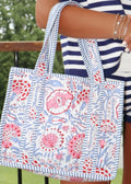 Mini Quilted Bag - Blue/Red/Pink