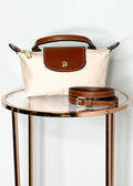 Mini Vinyl Purse - Cream