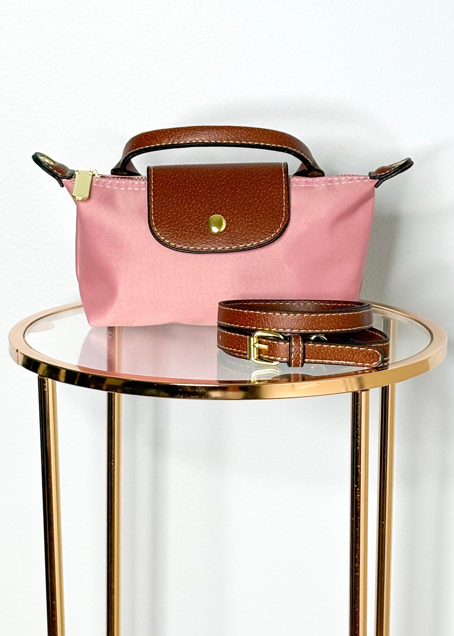 Mini Vinyl Purse - Pink