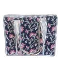 Mini Quilted Bag - Navy/Pink